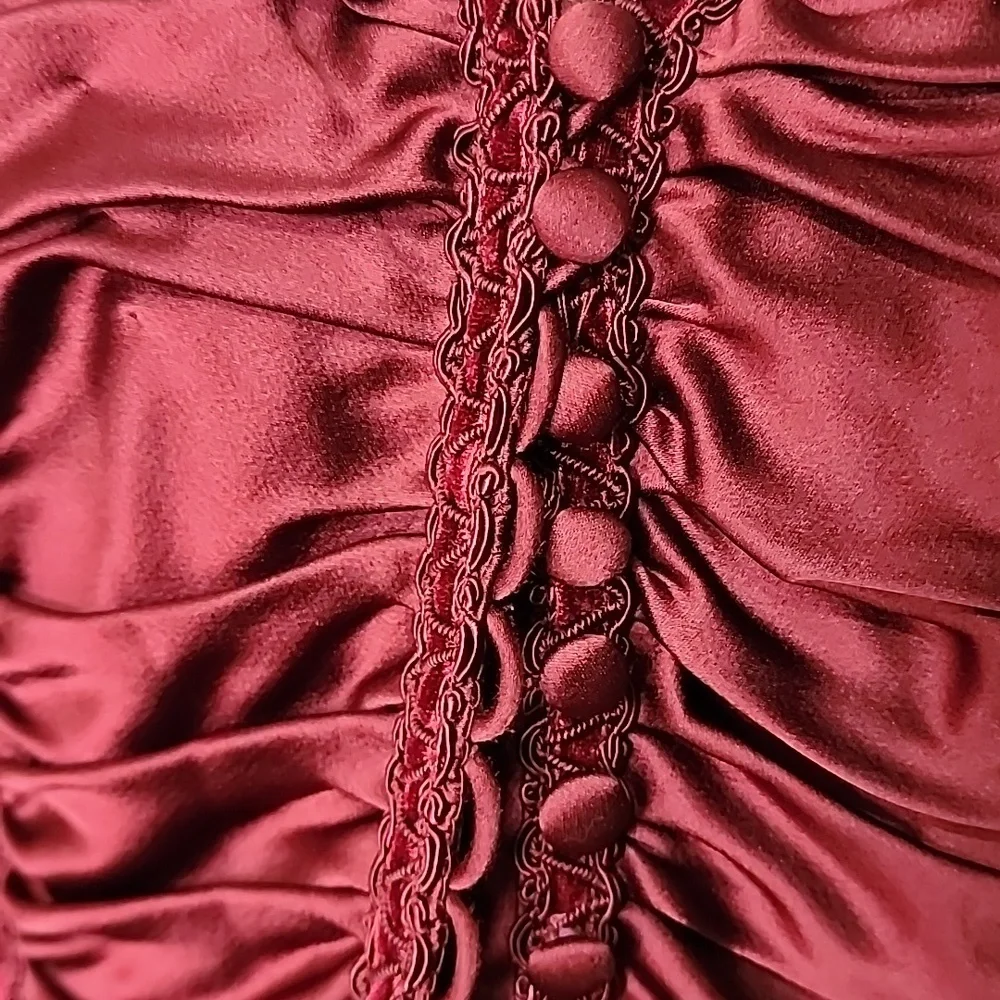 Carmen Marc Valvo Dark Purlpe / Burgundy Jacket  Quiet Luxury Elegant - Picture 2 of 10